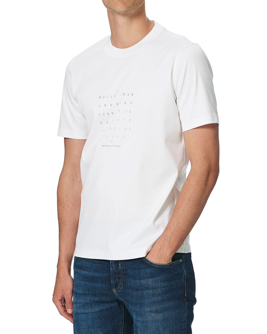 Herr | T-Shirts | Brunello Cucinelli | Journey Short Sleeve T-Shirt White