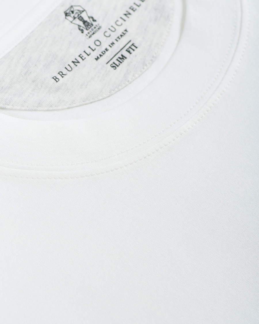 Herr | T-Shirts | Brunello Cucinelli | Journey Short Sleeve T-Shirt White