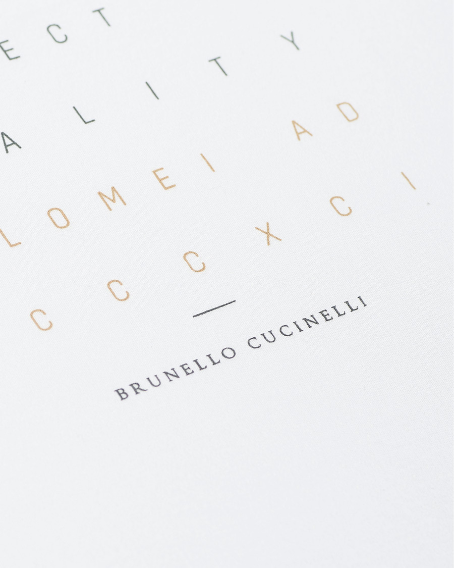 Herr | T-Shirts | Brunello Cucinelli | Journey Short Sleeve T-Shirt White