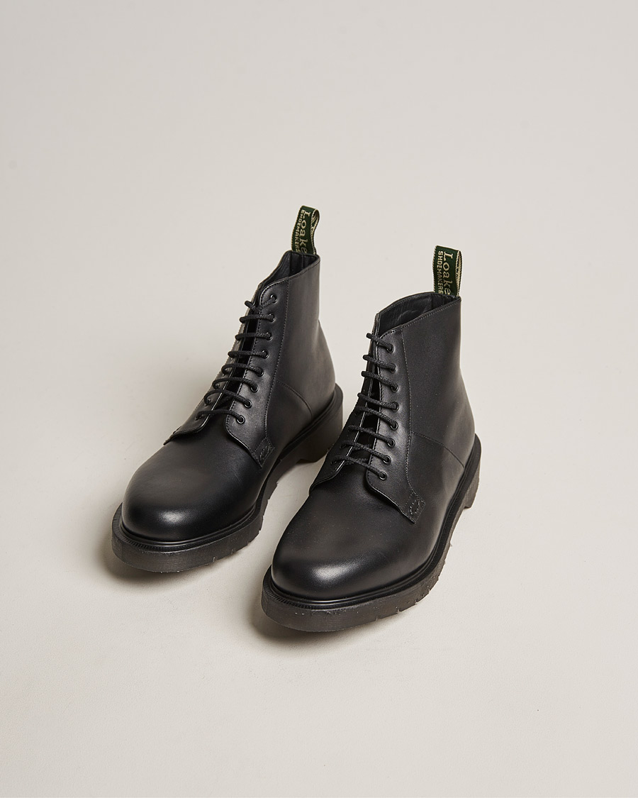 Herr | Loake Shoemakers Niro Heat Sealed Laced Boot Black Leather | Loake Shoemakers | Niro Heat Sealed Laced Boot Black Leather