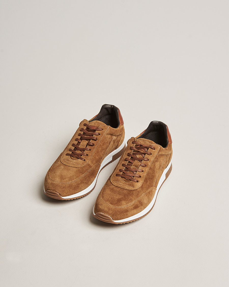 Herr | Loake 1880 | Design Loake | Bannister Running Sneaker Tan Suede