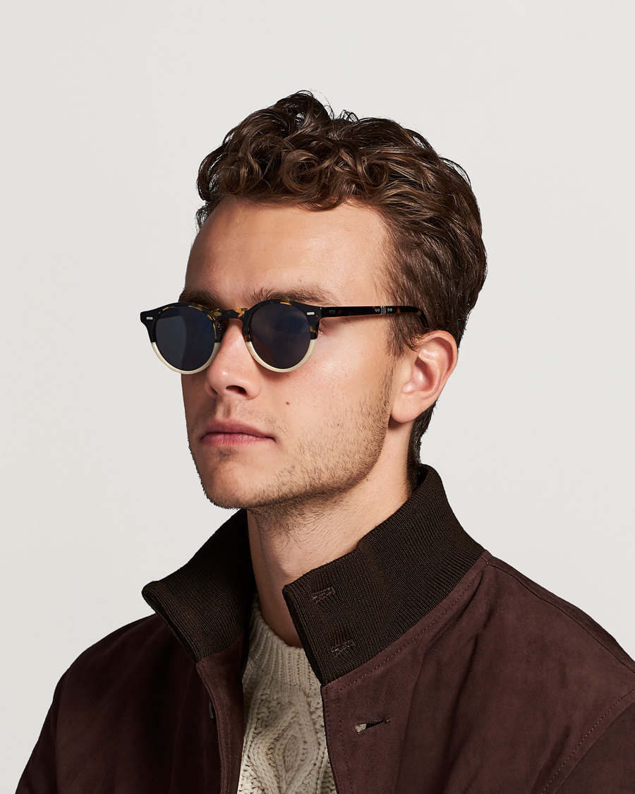 Herr | Solglasögon | Oliver Peoples | Gregory Peck 1962 Folding Sunglasses Brown/Honey