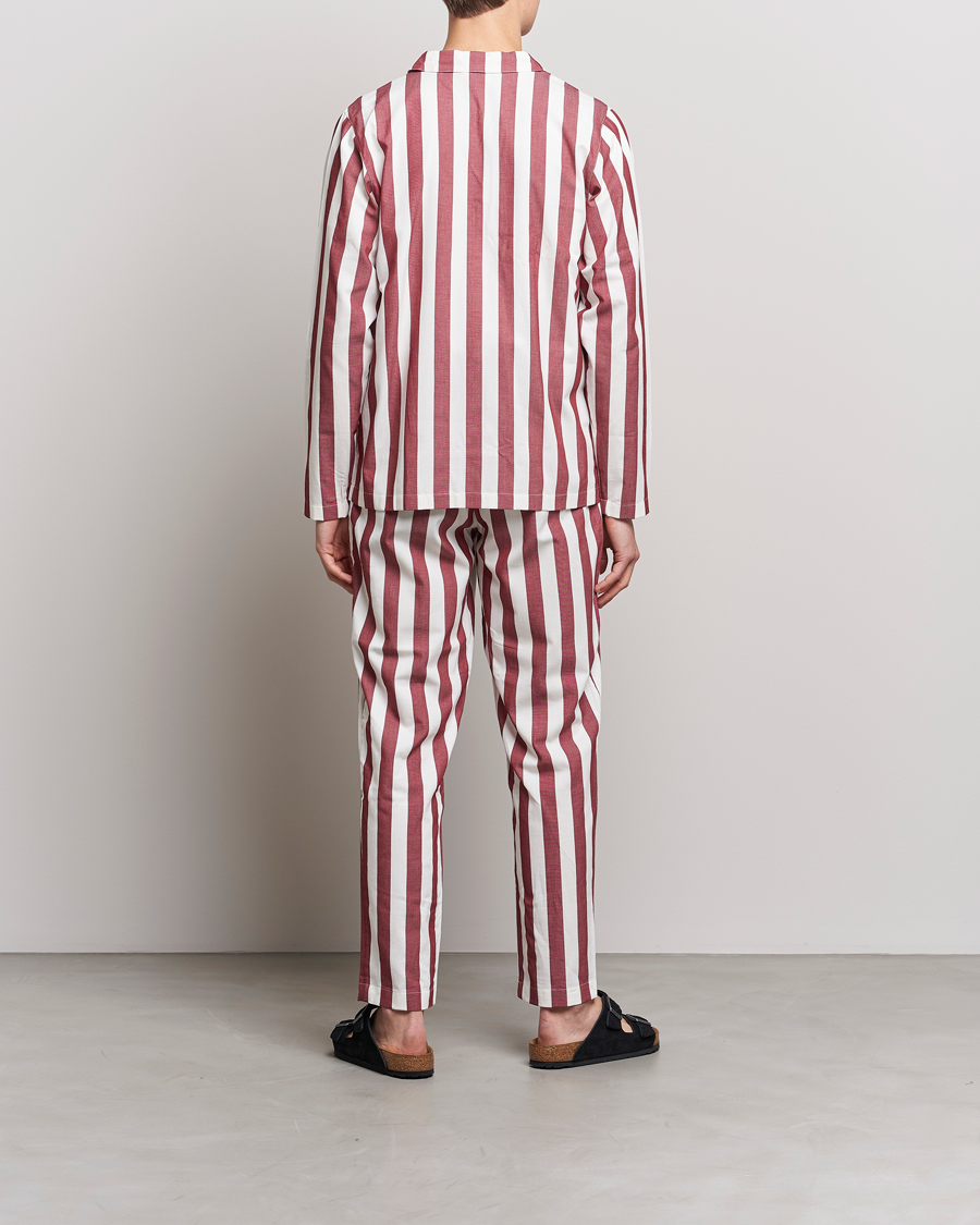 Herr | | Nufferton | Uno Striped Pyjama Set Red/White