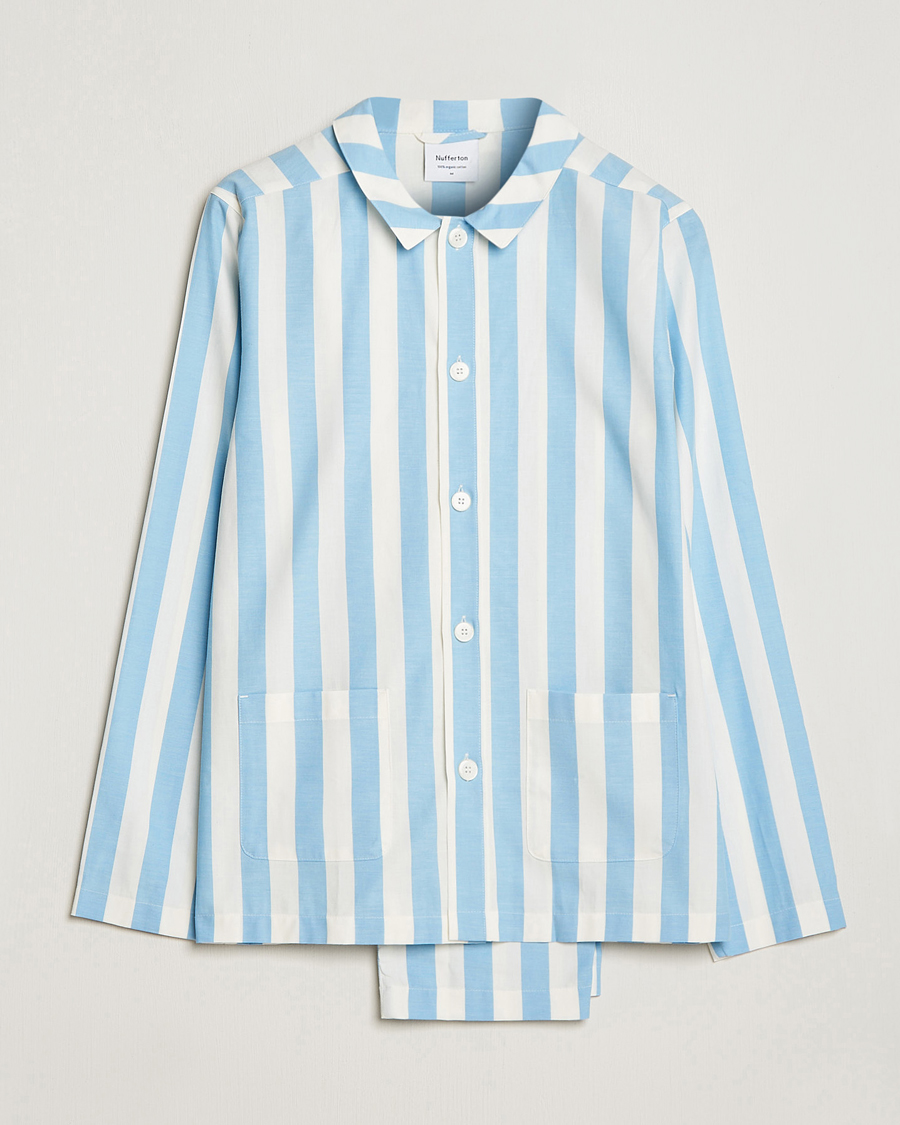 Herr | Pyjamas & Morgonrockar | Nufferton | Uno Striped Pyjama Set Blue/White