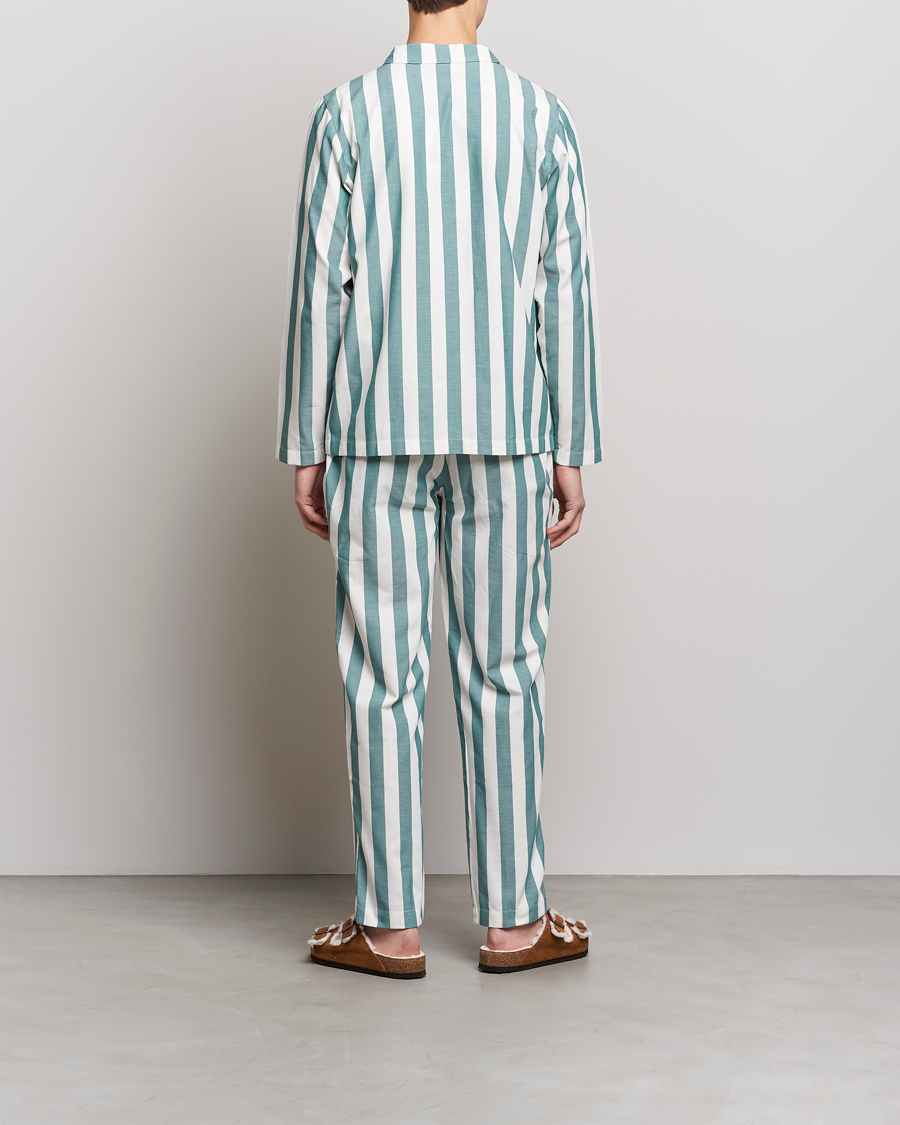 Herr | Pyjamas & Morgonrockar | Nufferton | Uno Striped Pyjama Set Green/White