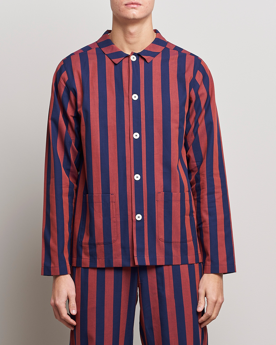 Herr | Pyjamasset | Nufferton | Uno Striped Pyjama Set Blue/Red