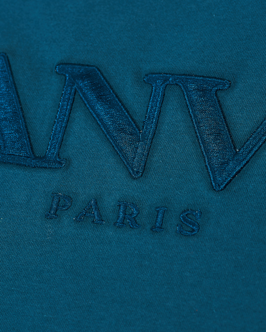 Herr | T-Shirts | Lanvin | Embroidered Logo Short Sleeve T-Shirt Slate