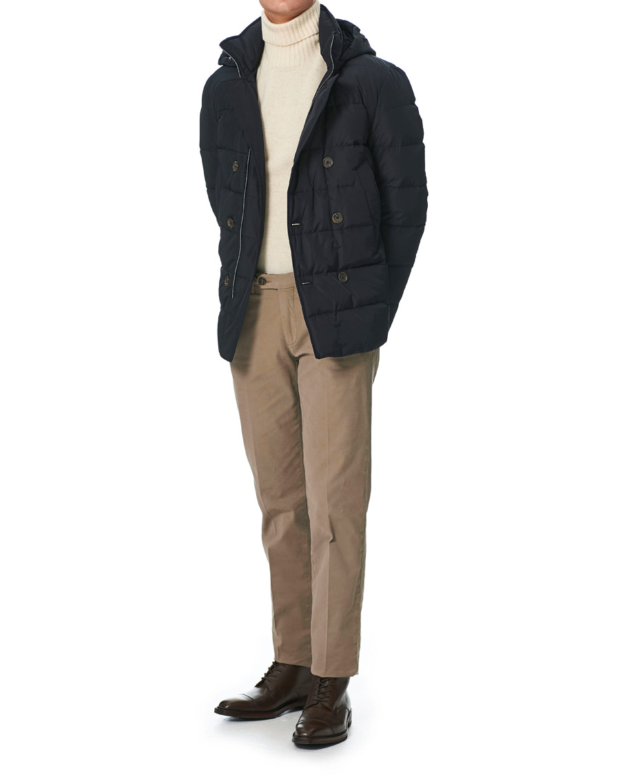 Herr | Jackor | Canali | Double Breasted Down Jacket Navy