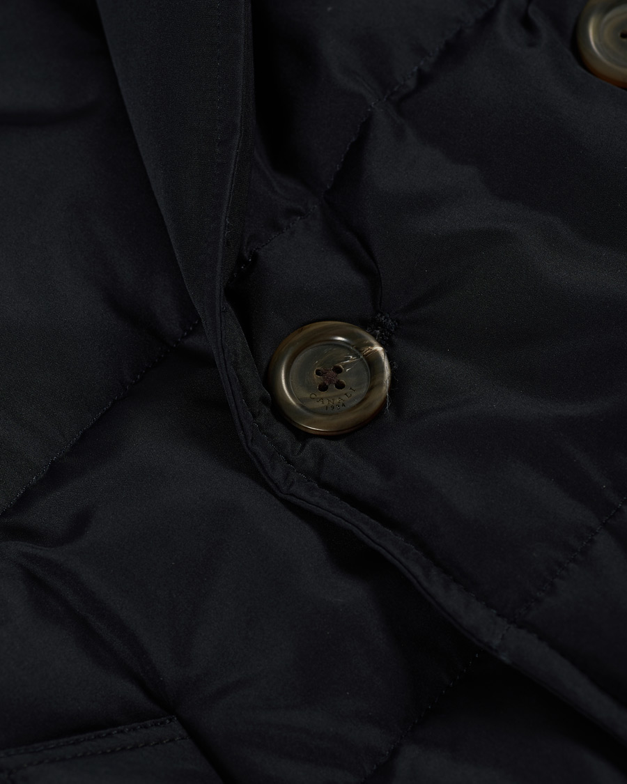 Herr | Jackor | Canali | Double Breasted Down Jacket Navy