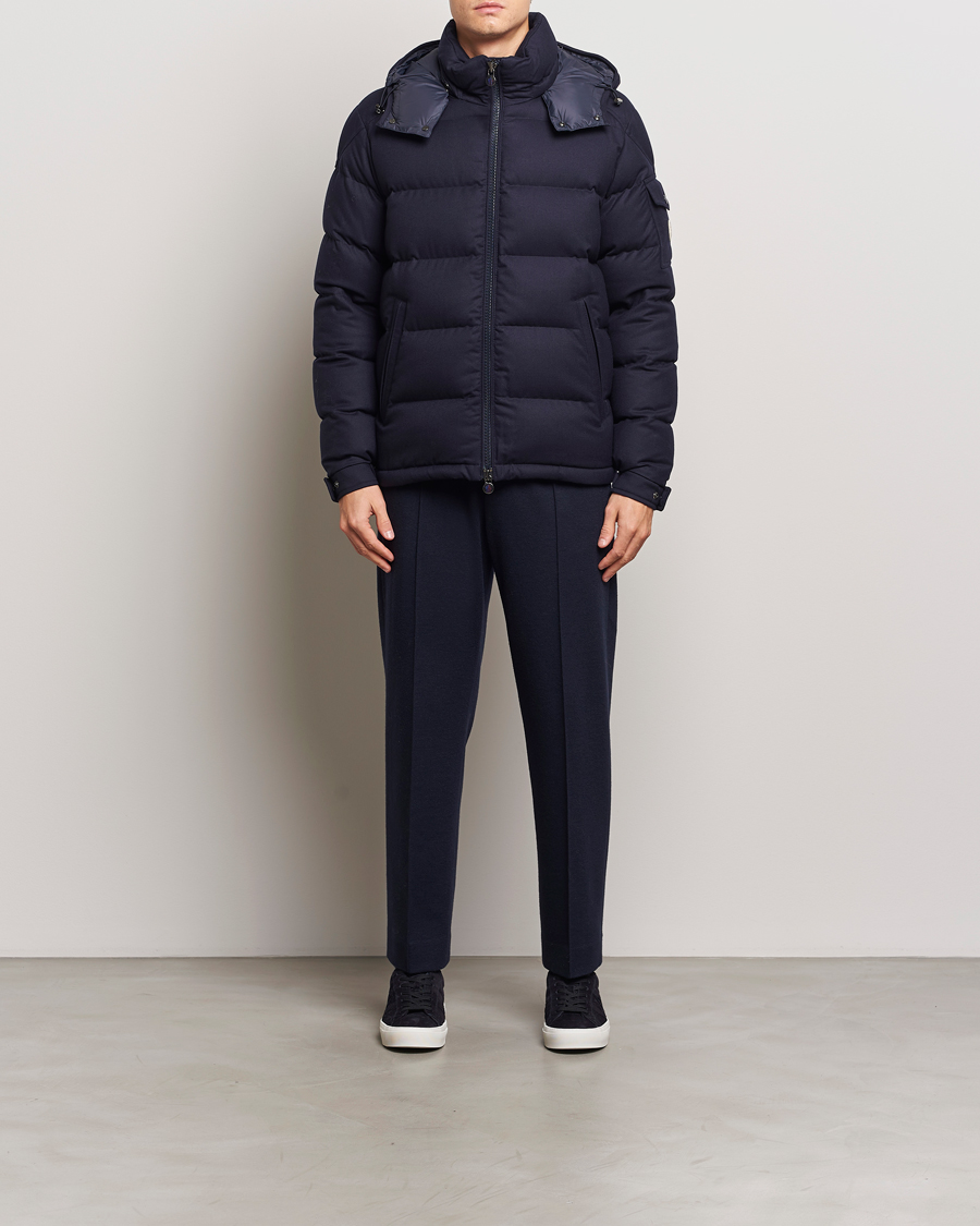 Herr | Jackor | Moncler | Montgenevre Flannel Down Jacket Navy