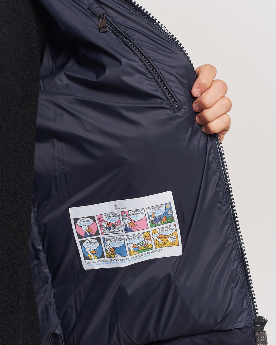 Herr | Jackor | Moncler | Montgenevre Flannel Down Jacket Navy