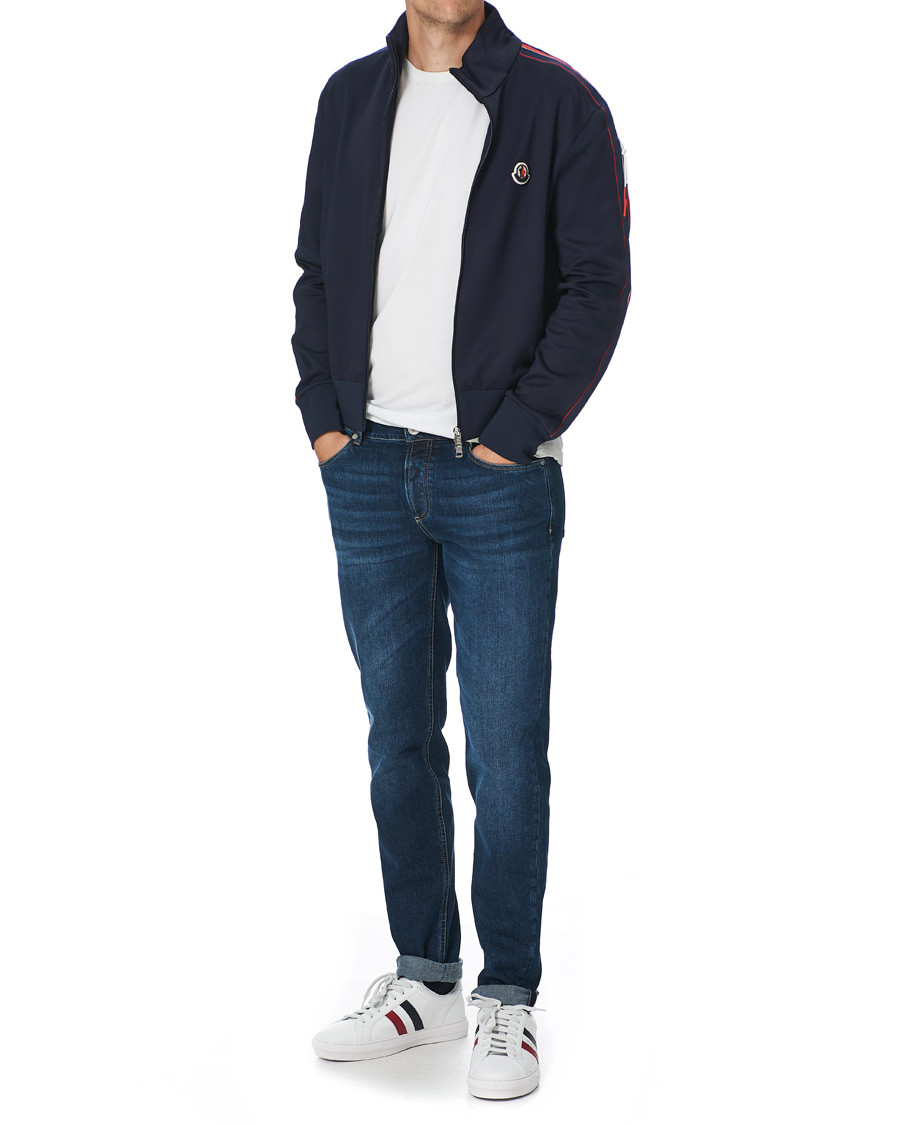 Herr | Tröjor | Moncler | Full Zip Sweater Navy