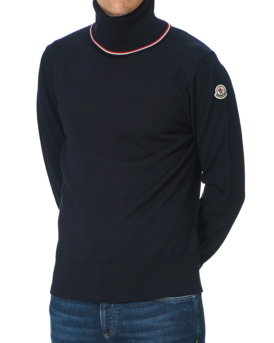 Herr | Tröjor | Moncler | Wool Turtleneck Navy
