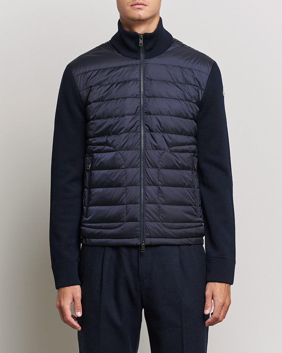 Herr | Jackor | Moncler | Hybrid Zip Cardigan Navy