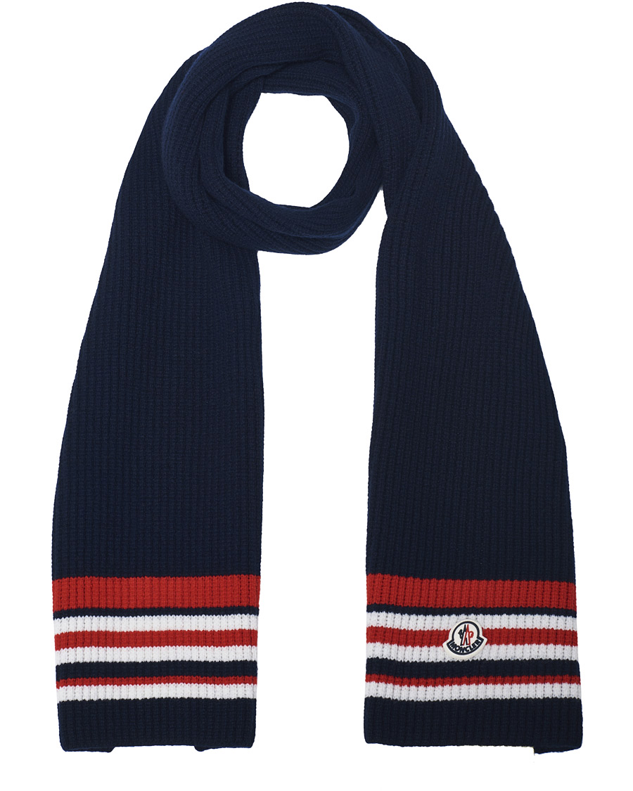 Herr | Moncler Archive Stripe Scarf Navy | Moncler | Archive Stripe Scarf Navy