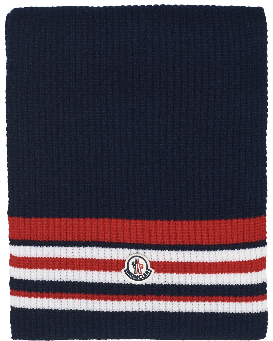 Herr | Moncler Archive Stripe Scarf Navy | Moncler | Archive Stripe Scarf Navy
