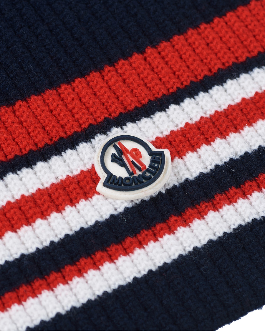 Herr | Moncler Archive Stripe Scarf Navy | Moncler | Archive Stripe Scarf Navy