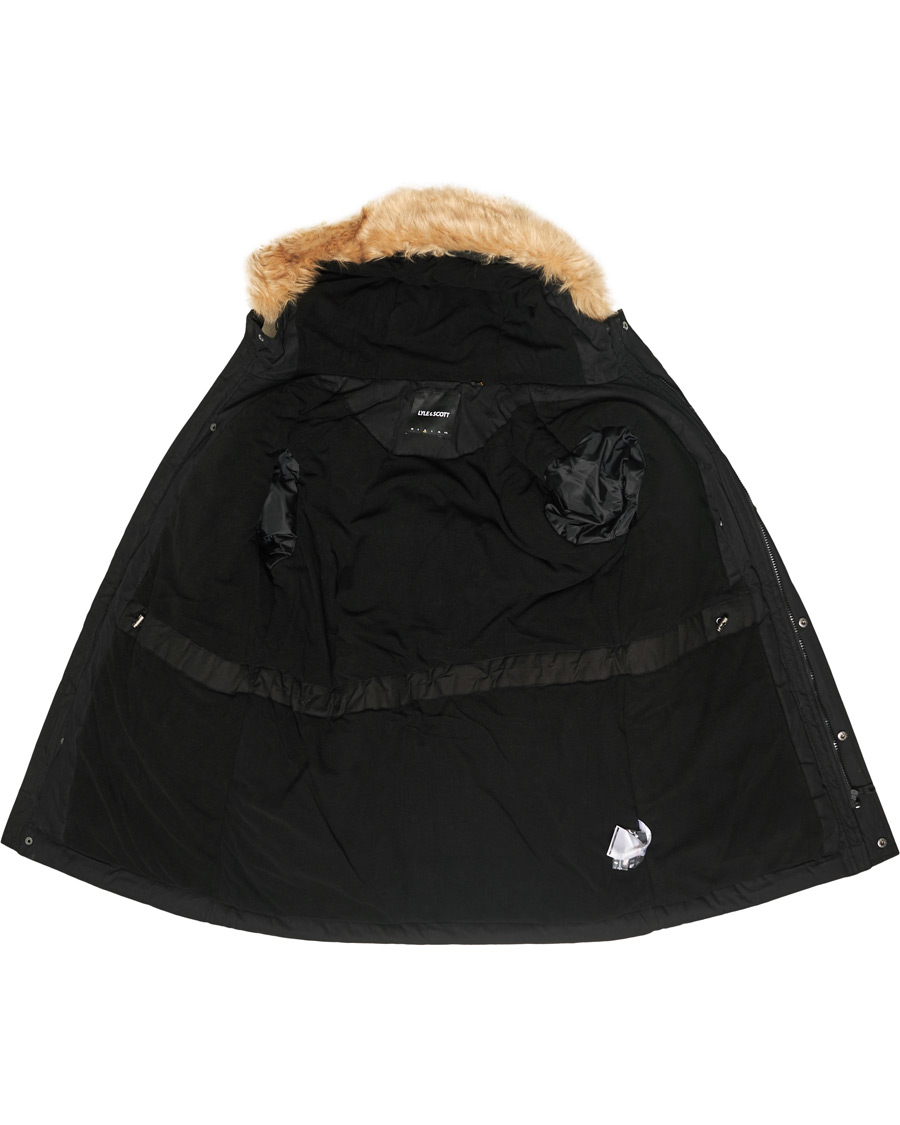 Herr | Jackor | Lyle & Scott | Winter Weight Micro Fleece Parka Black