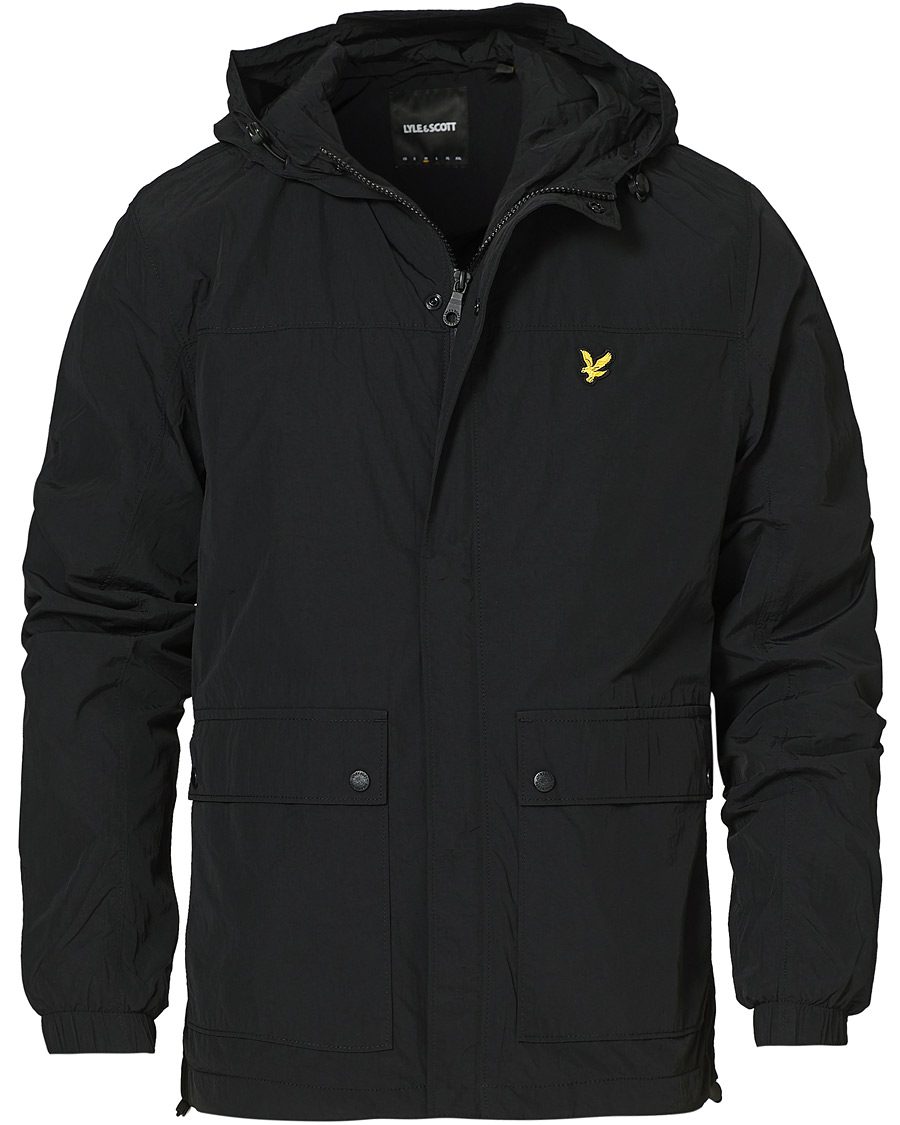 Herr | Jackor | Lyle & Scott | Hooded Pocket Jacket Black