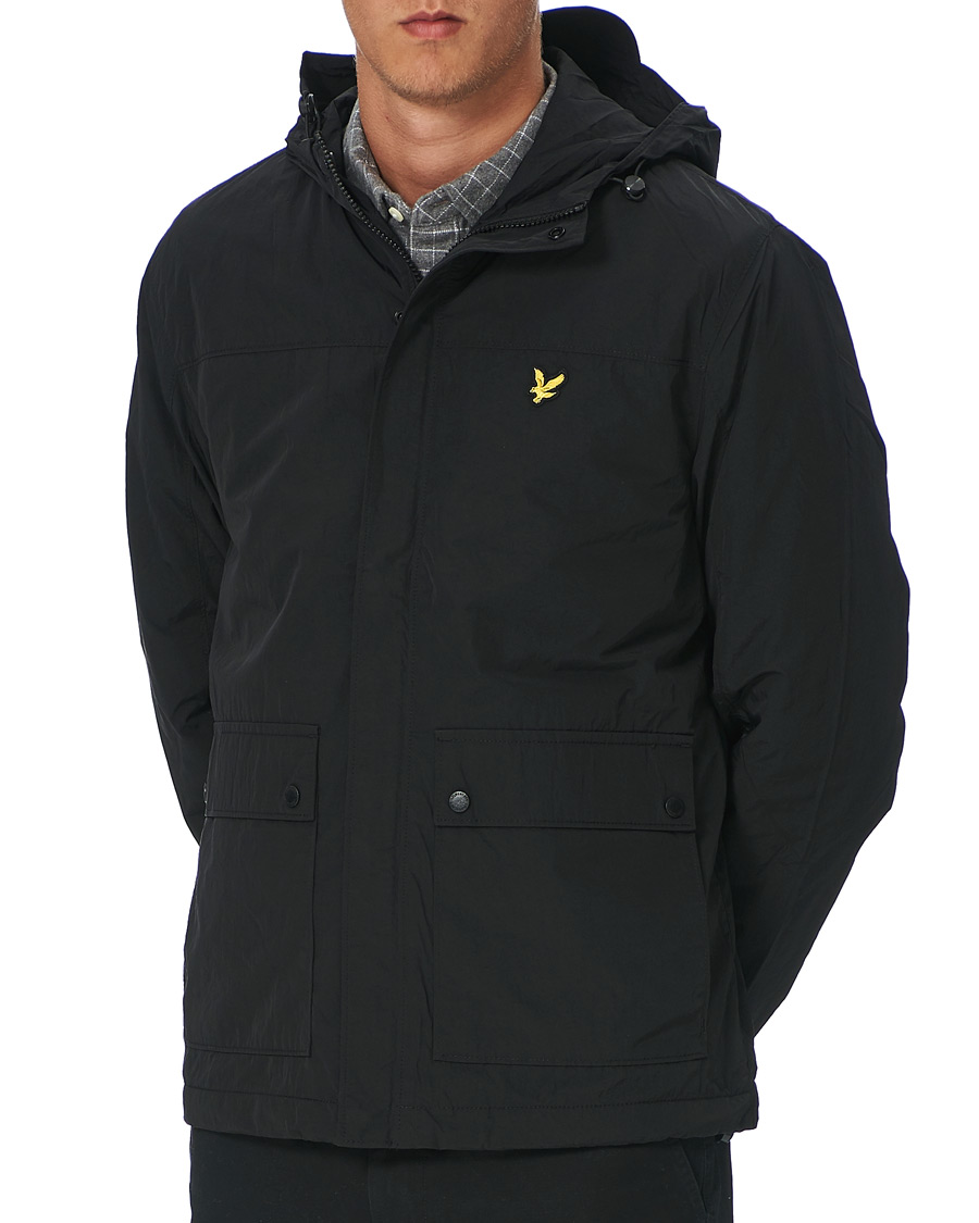 Herr | Jackor | Lyle & Scott | Hooded Pocket Jacket Black