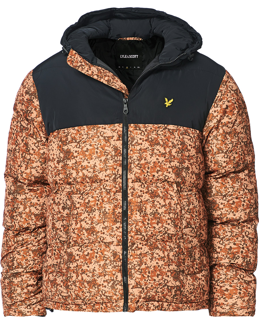 Herr | Jackor | Lyle & Scott | Earth Print Padded Jacket Jet Black