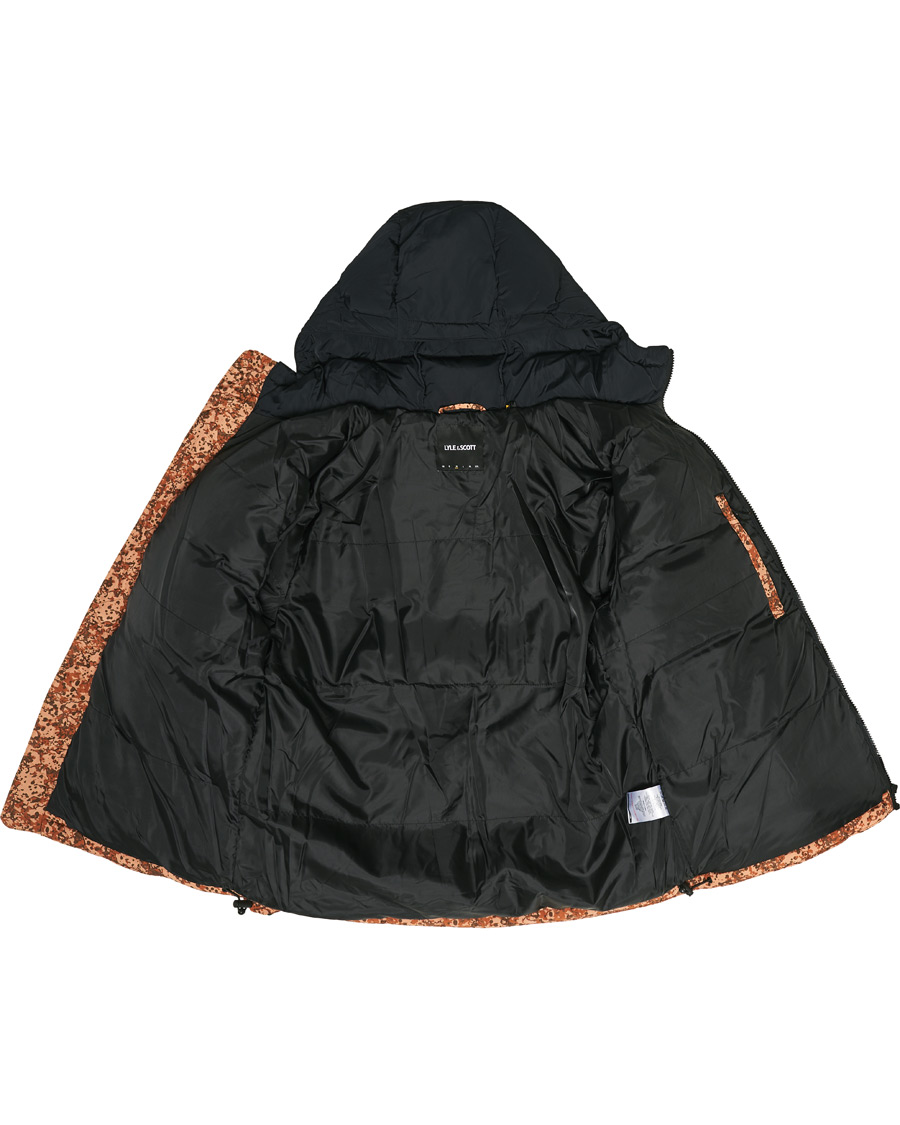 Herr | Jackor | Lyle & Scott | Earth Print Padded Jacket Jet Black