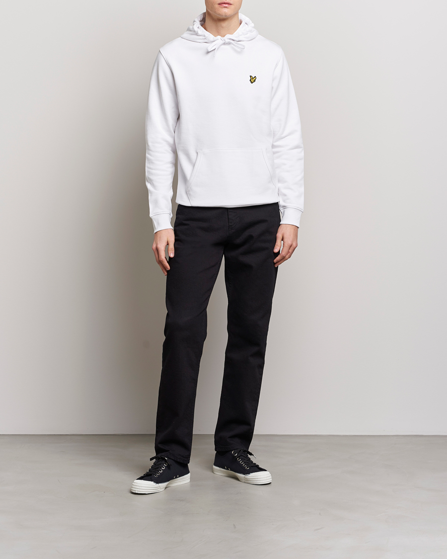 Herr | Tröjor | Lyle & Scott | Pullover Organic Cotton Pullover Hoodie White