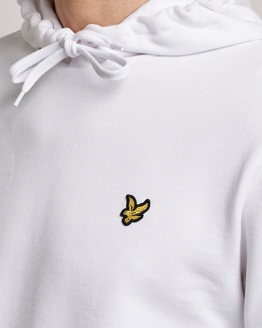 Herr | Tröjor | Lyle & Scott | Pullover Organic Cotton Pullover Hoodie White