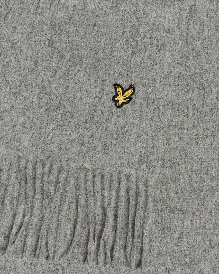Herr | Lyle & Scott Lambswool Scarf Mid Grey Marl | Lyle & Scott | Lambswool Scarf Mid Grey Marl