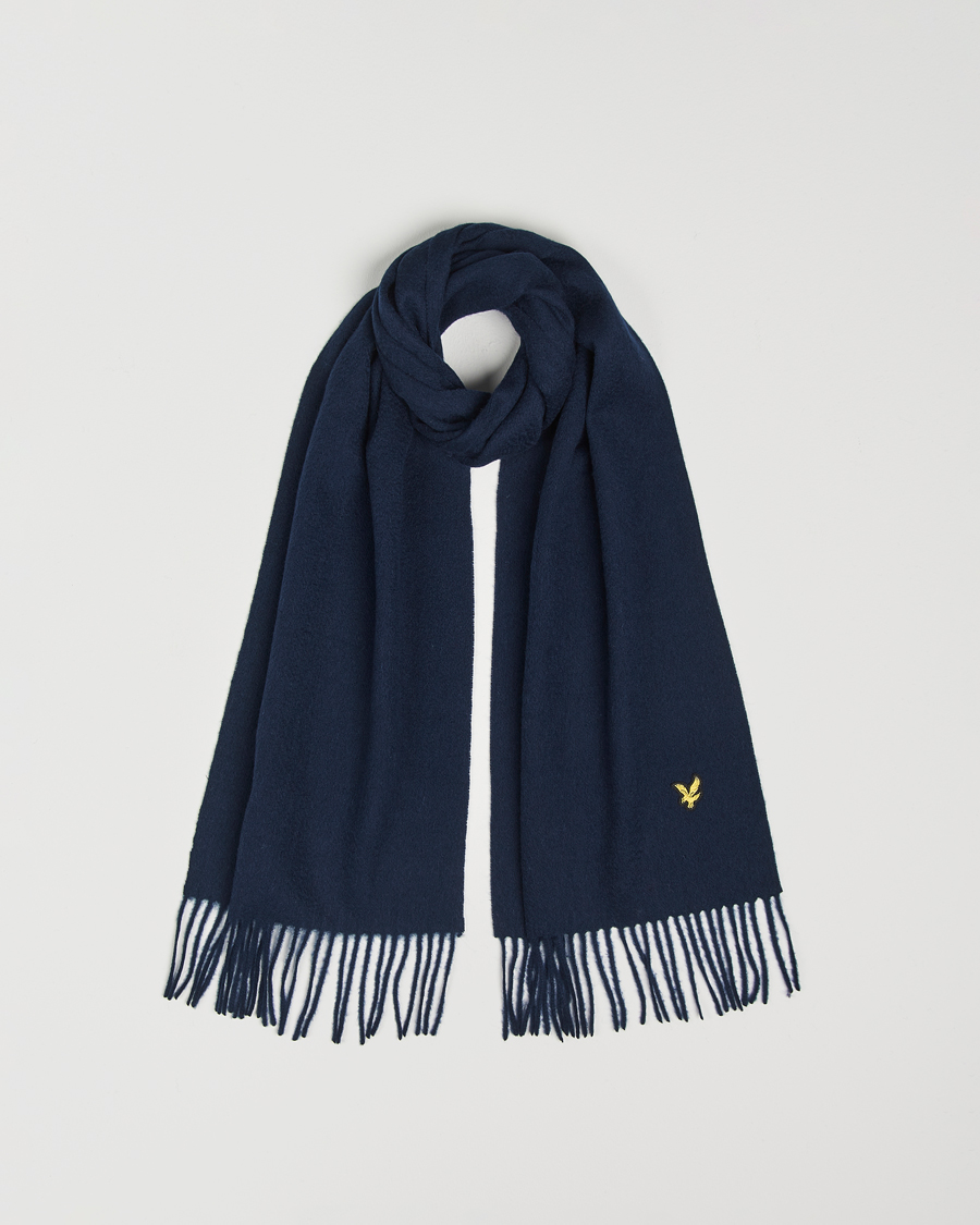 Herr | Lyle & Scott Lambswool Scarf Dark Navy | Lyle & Scott | Lambswool Scarf Dark Navy
