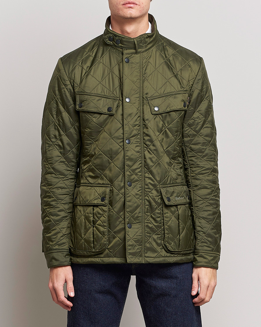 Herr | Jackor | Barbour International | Ariel Polarquilt International Jacket Olive