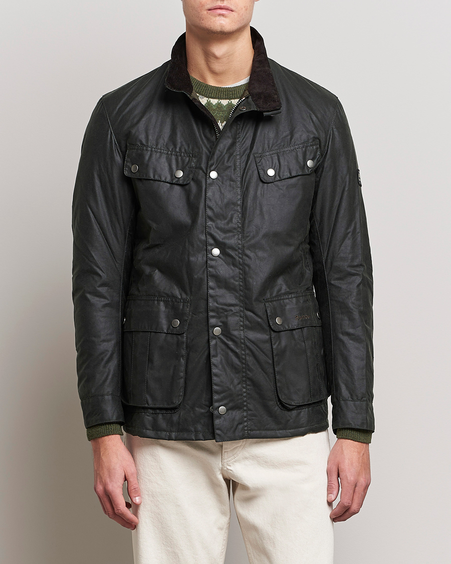 Barbour duke store jacket sage