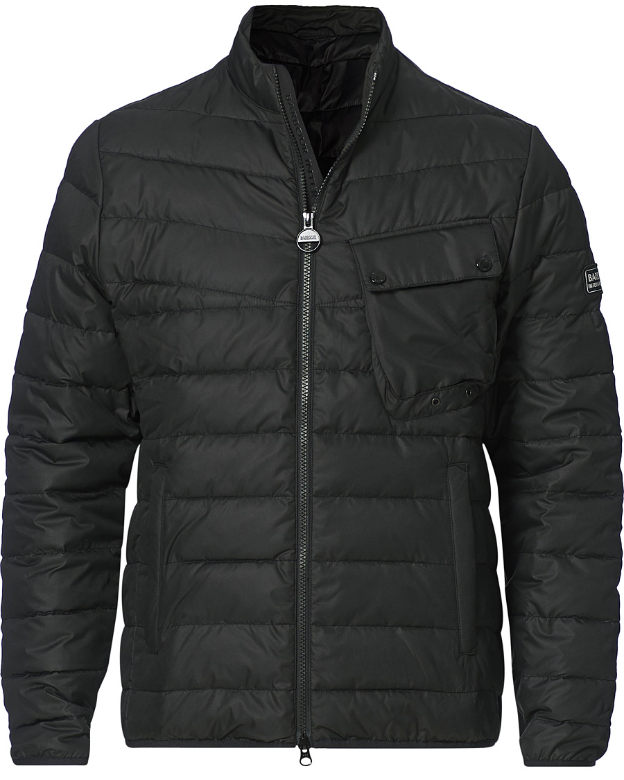 Herr |  | Barbour International | Winter Chain Baffle Quilt Jacket Black