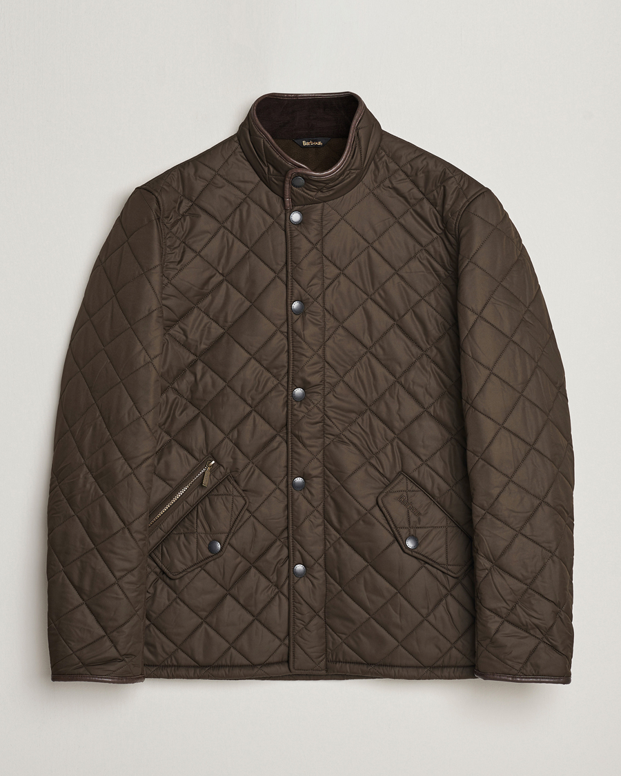 Herr |  | Barbour Lifestyle | Powell Quilted Jacket Olive