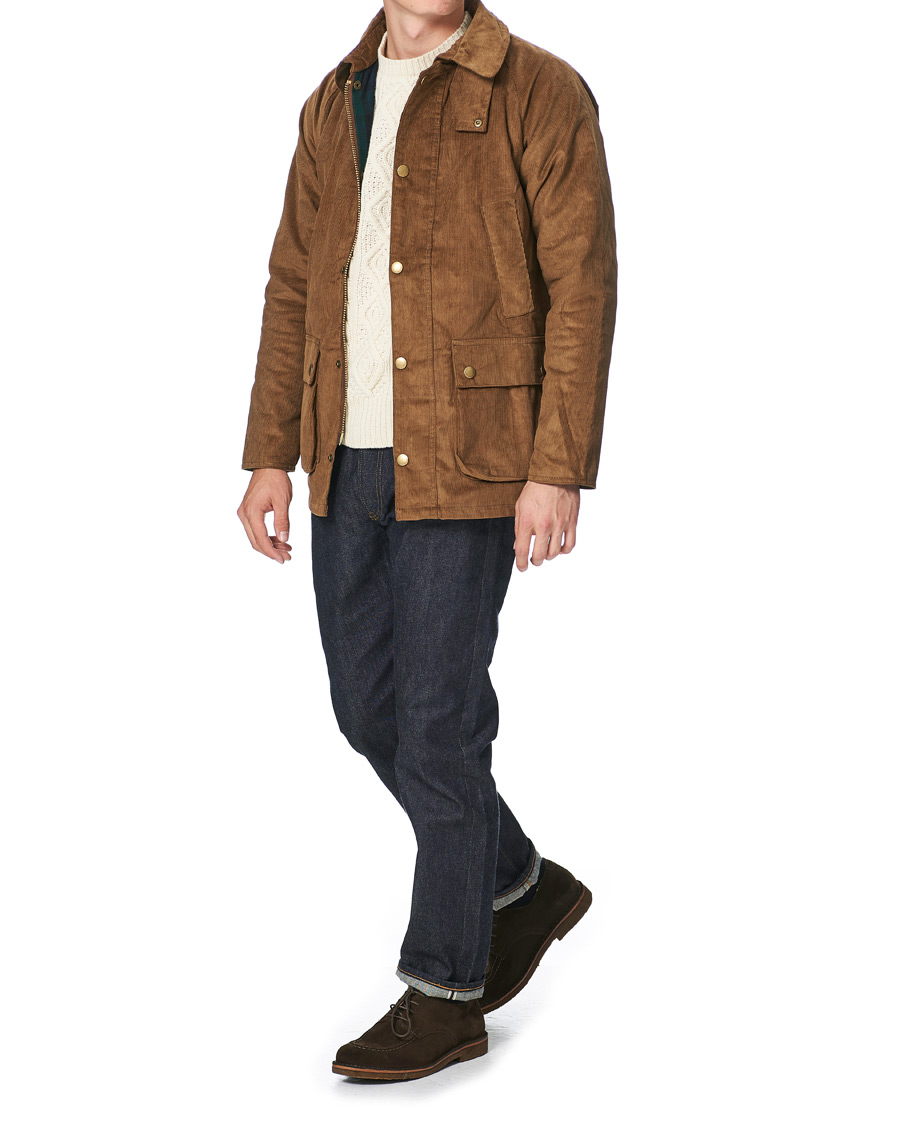 Herr | Jackor | Barbour White Label | Bedale Slim Corduroy Jacket Beige