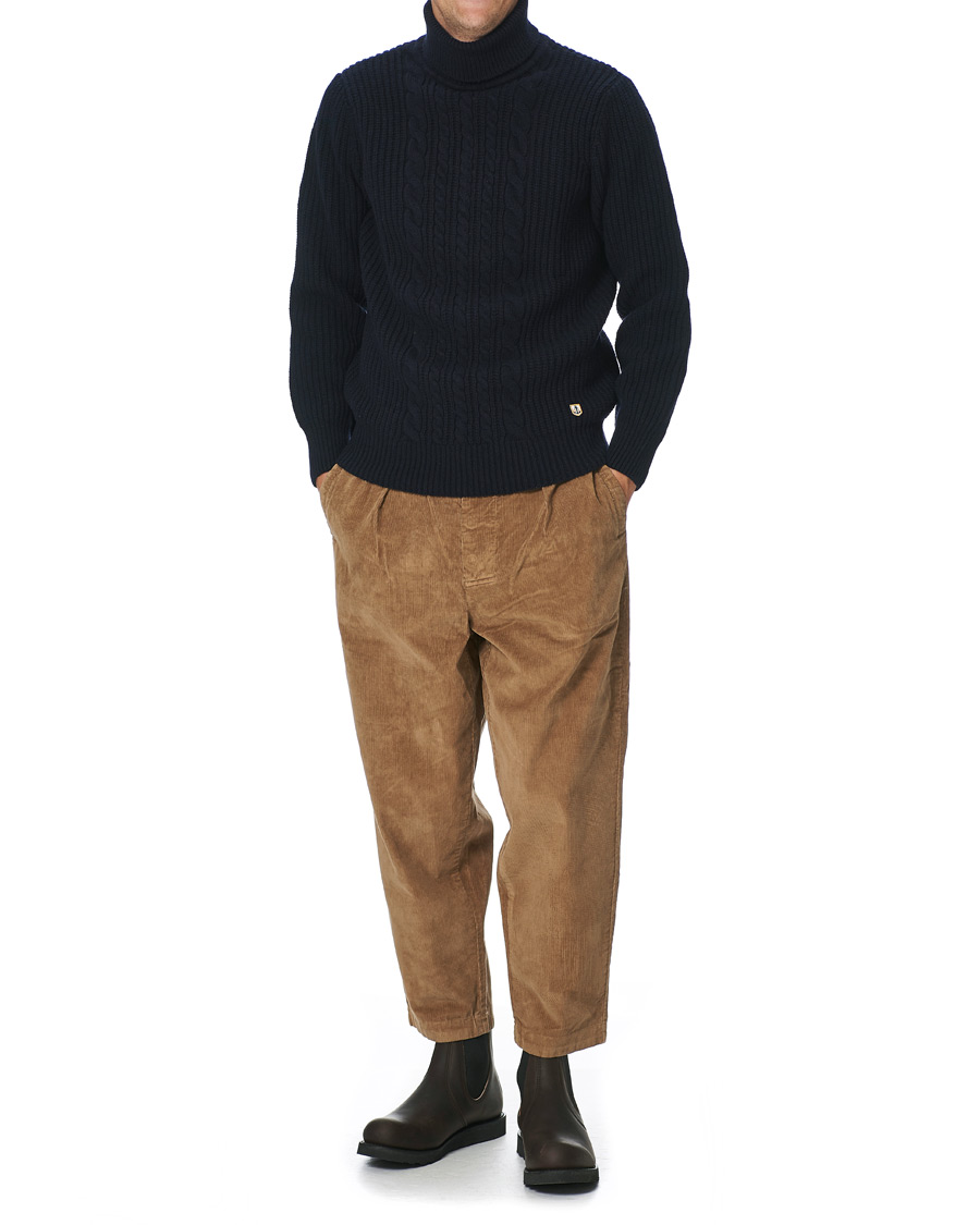 Herr | Byxor | Barbour White Label | Frank Corduroy Trousers Sandstone