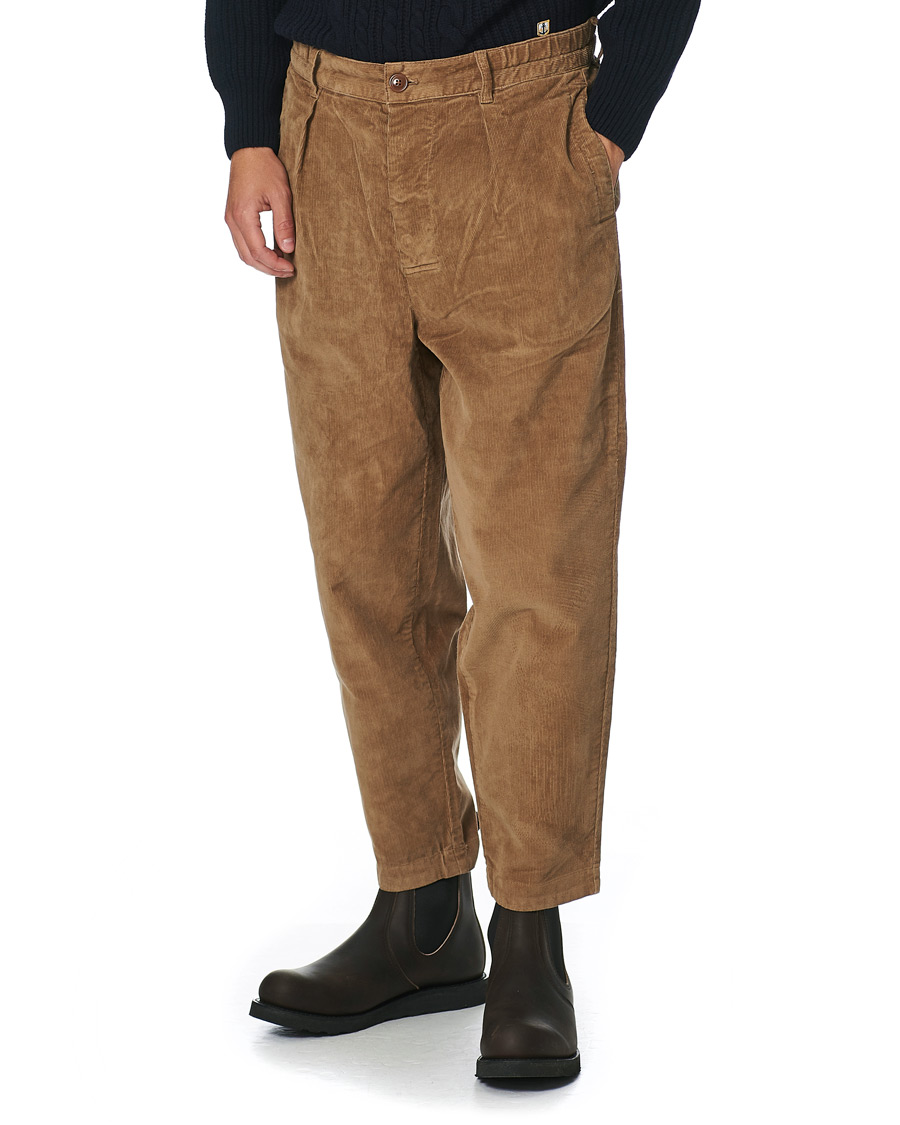 Herr | Byxor | Barbour White Label | Frank Corduroy Trousers Sandstone