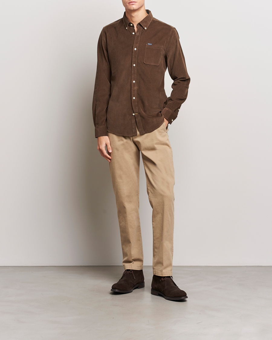 Herr | Skjortor | Barbour Lifestyle | Ramsey Corduroy Shirt Brown