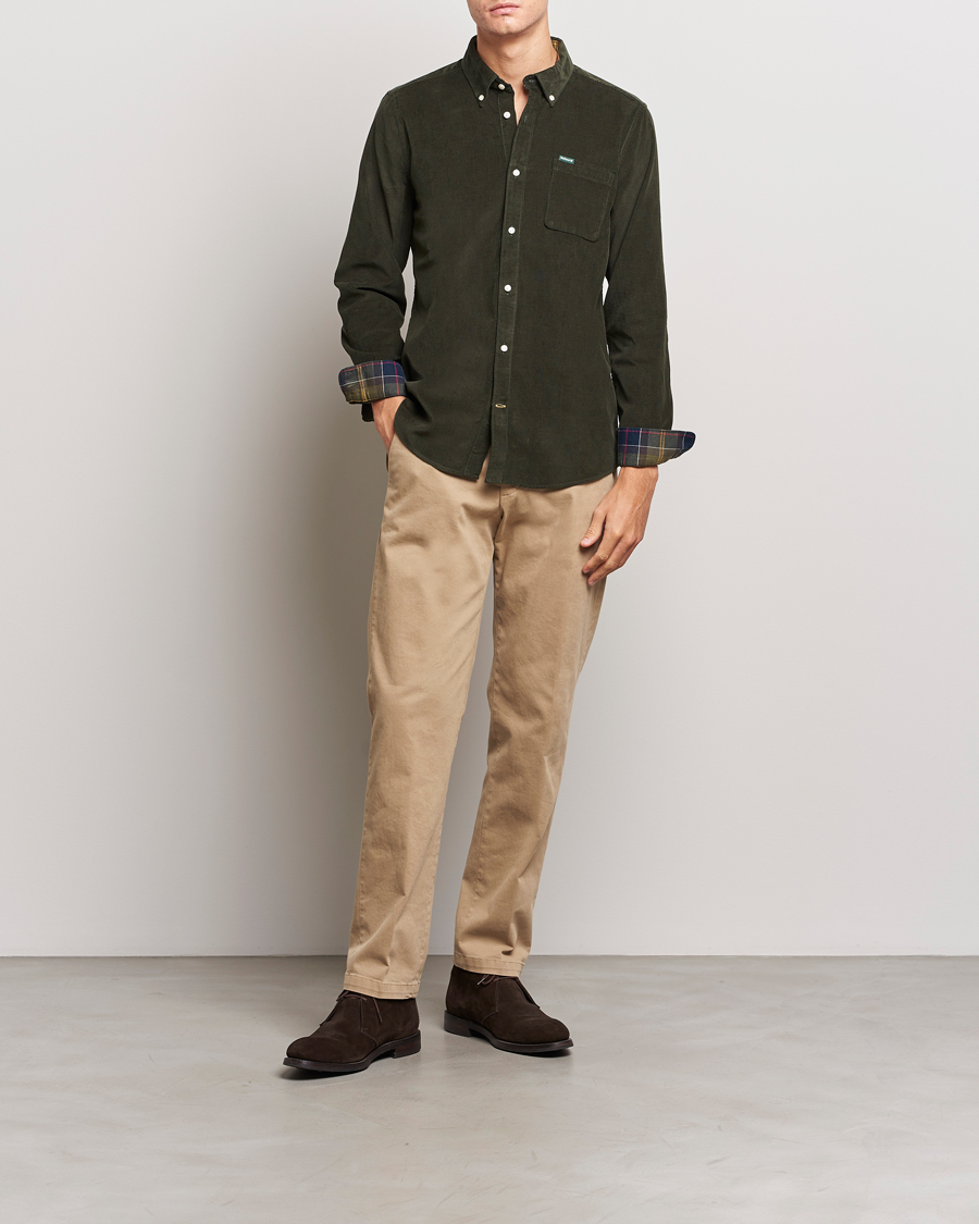 Herr | Skjortor | Barbour Lifestyle | Ramsey Corduroy Shirt Forest