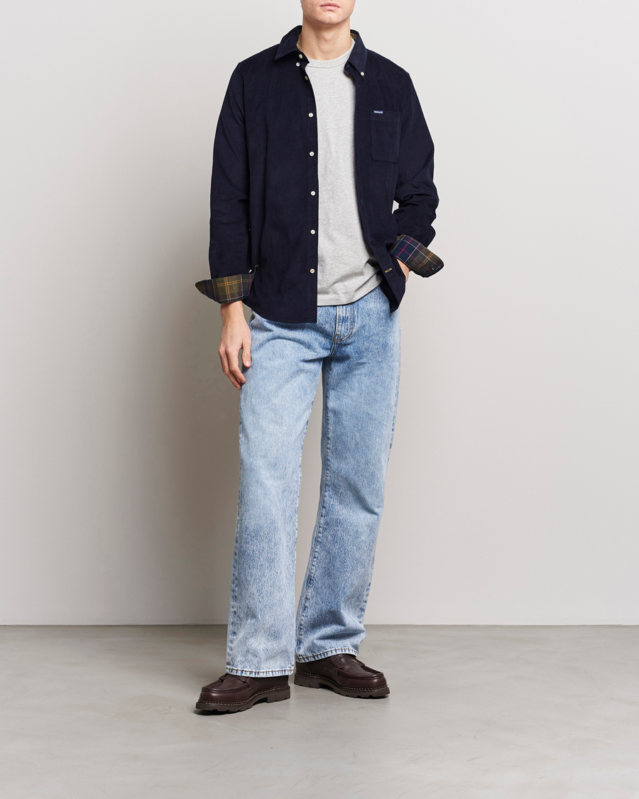 Herr | Skjortor | Barbour Lifestyle | Ramsey Corduroy Shirt Navy