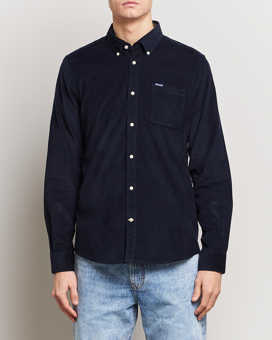 Herr | | Barbour Lifestyle | Ramsey Corduroy Shirt Navy