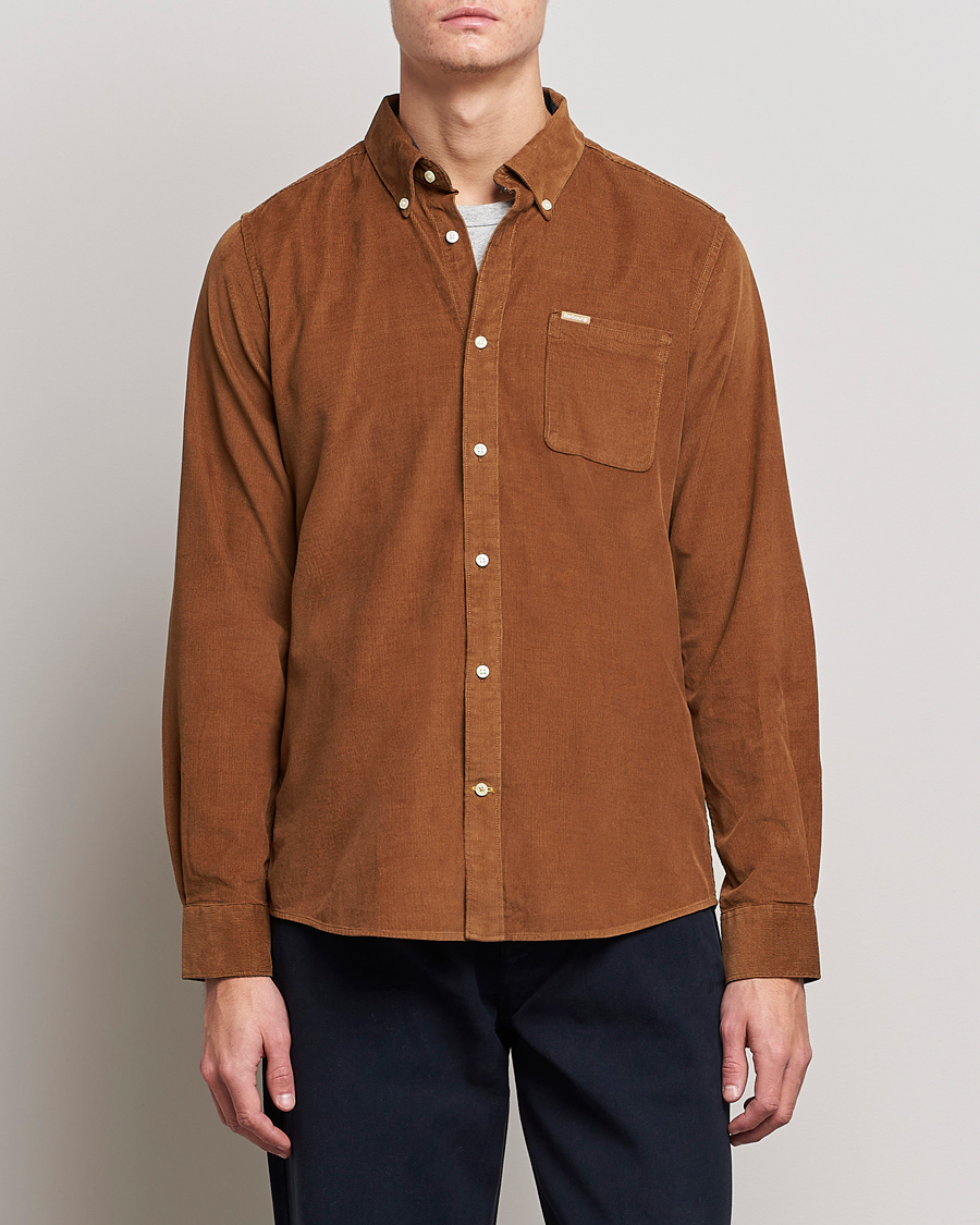 Herr | Manchesterskjortor | Barbour Lifestyle | Ramsey Corduroy Shirt Sandstone