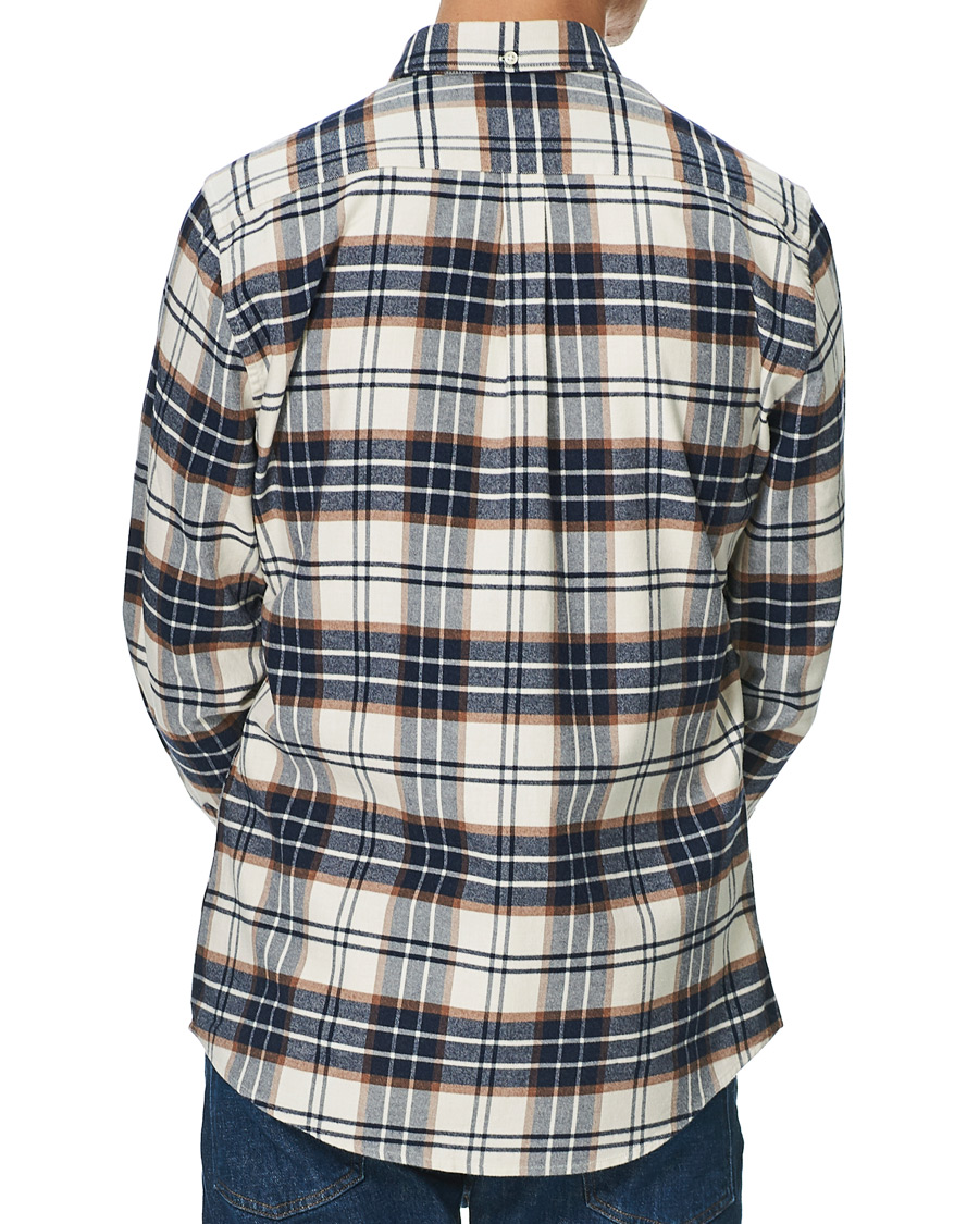 Herr | Skjortor | Barbour Lifestyle | Portdown Flannel Check Shirt Ecru