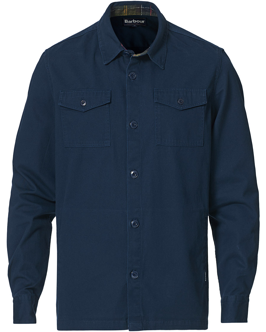 Herr | Skjortor | Barbour Lifestyle | Essential Twill Overshirt Navy