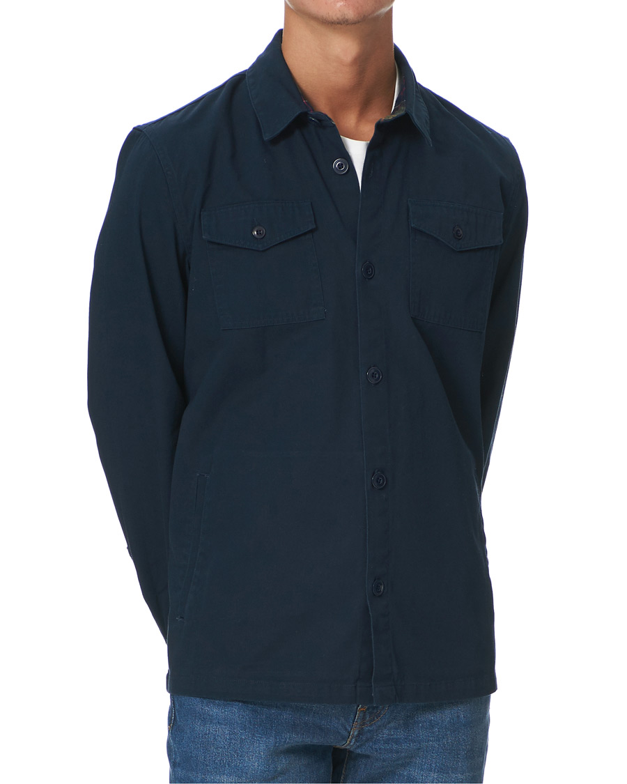 Herr | Skjortor | Barbour Lifestyle | Essential Twill Overshirt Navy