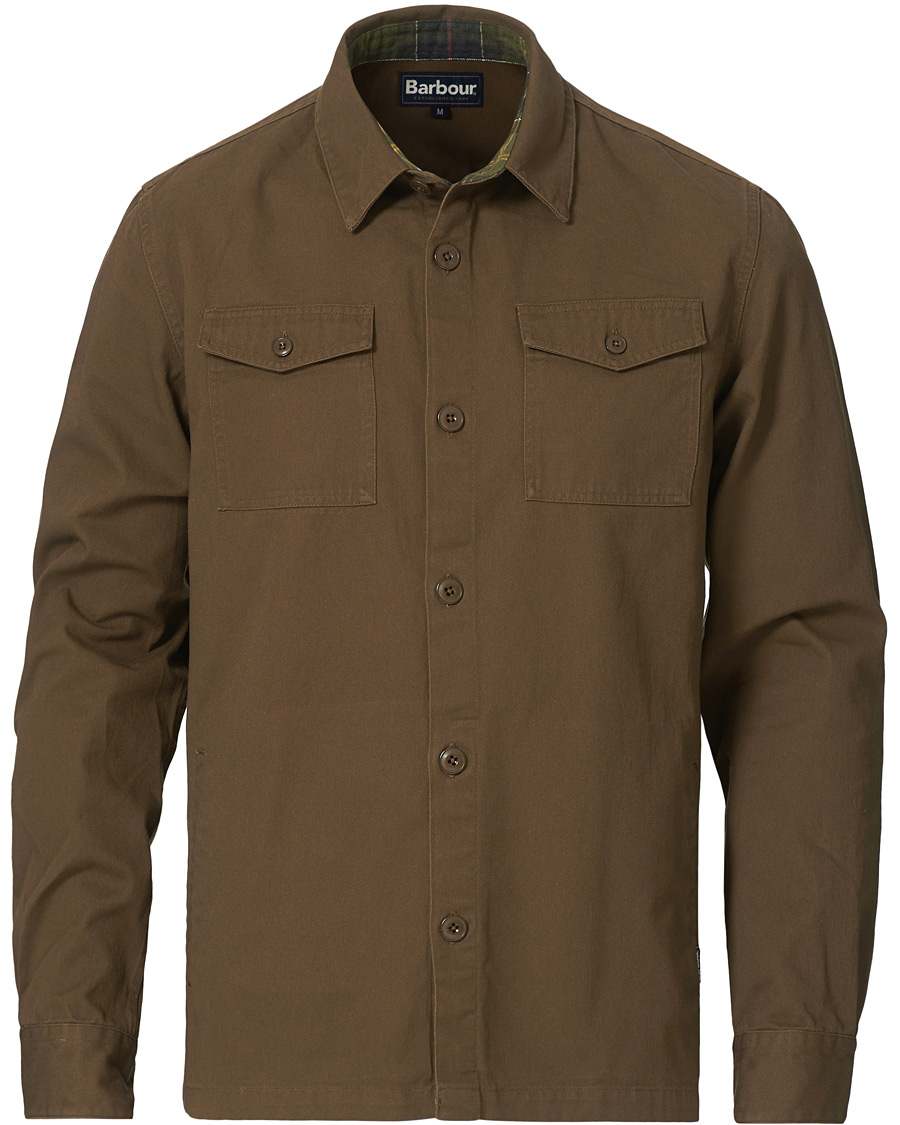 Herr | Skjortor | Barbour Lifestyle | Essential Twill Overshirt Sandstone