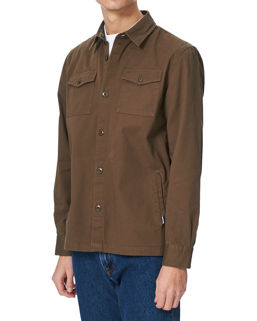 Herr | Skjortor | Barbour Lifestyle | Essential Twill Overshirt Sandstone