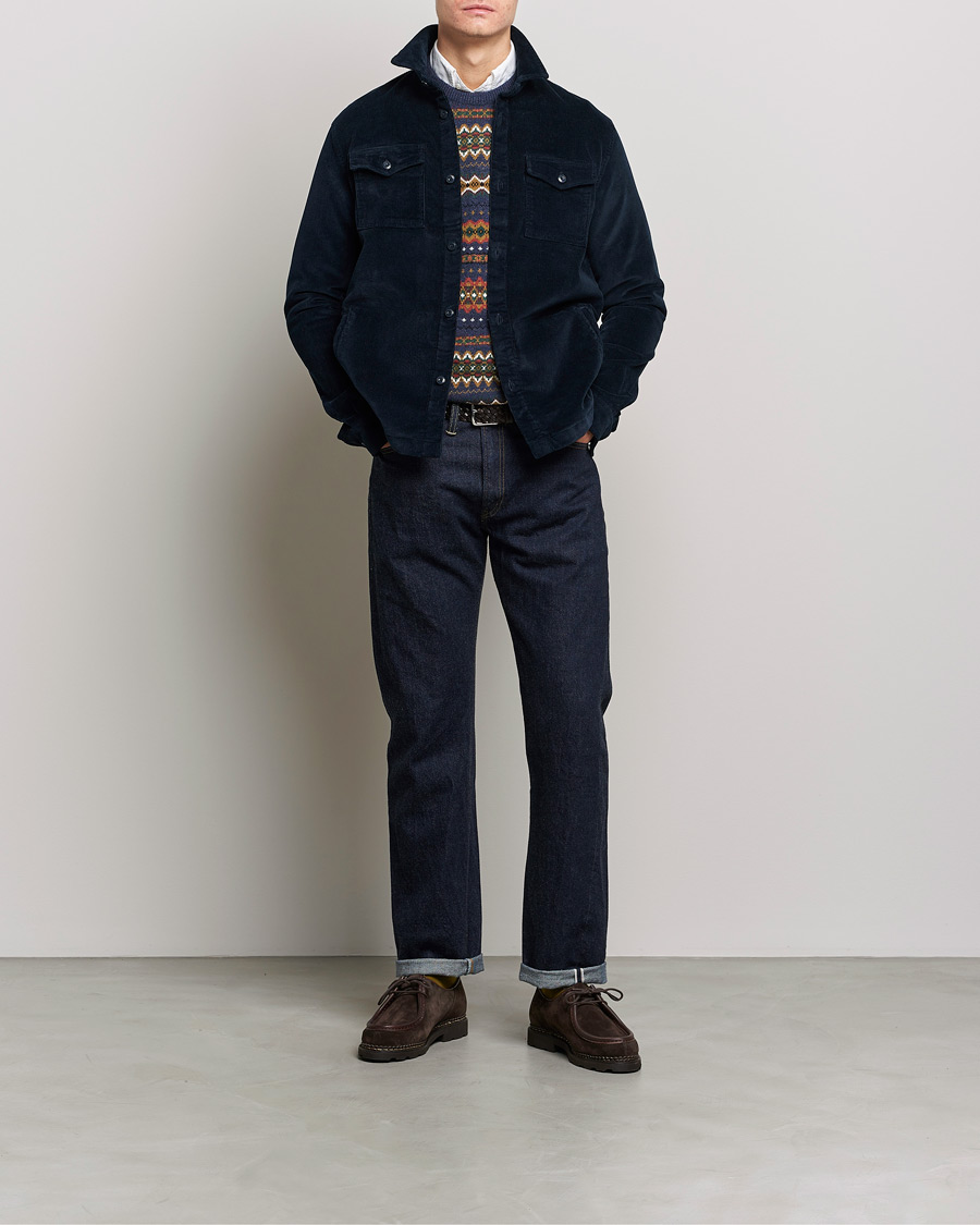 Herr | Skjortor | Barbour Lifestyle | Corduroy Overshirt Navy