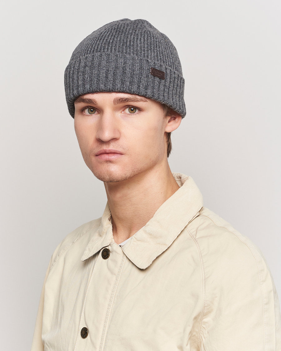 Herr |  | Barbour Lifestyle | Carlton Wool Beanie Mid Grey Marl