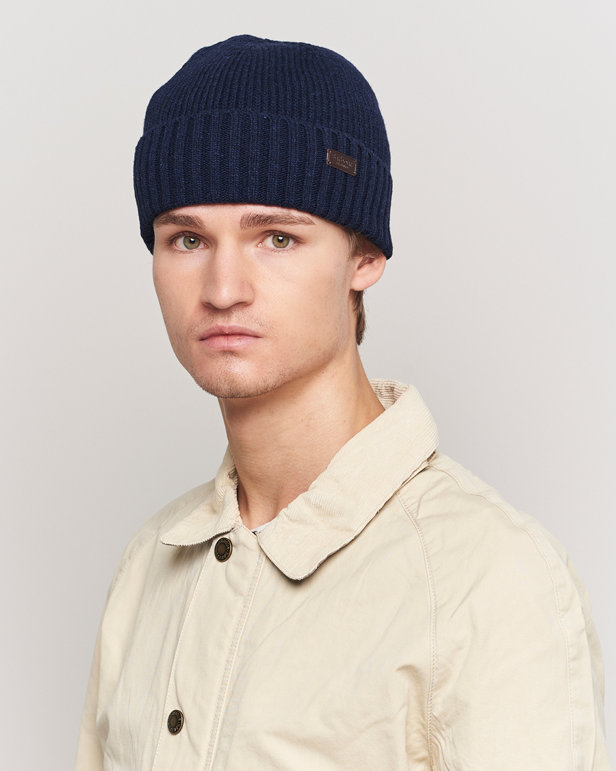Herr | Barbour Lifestyle Carlton Wool Beanie Navy | Barbour Lifestyle | Carlton Wool Beanie Navy